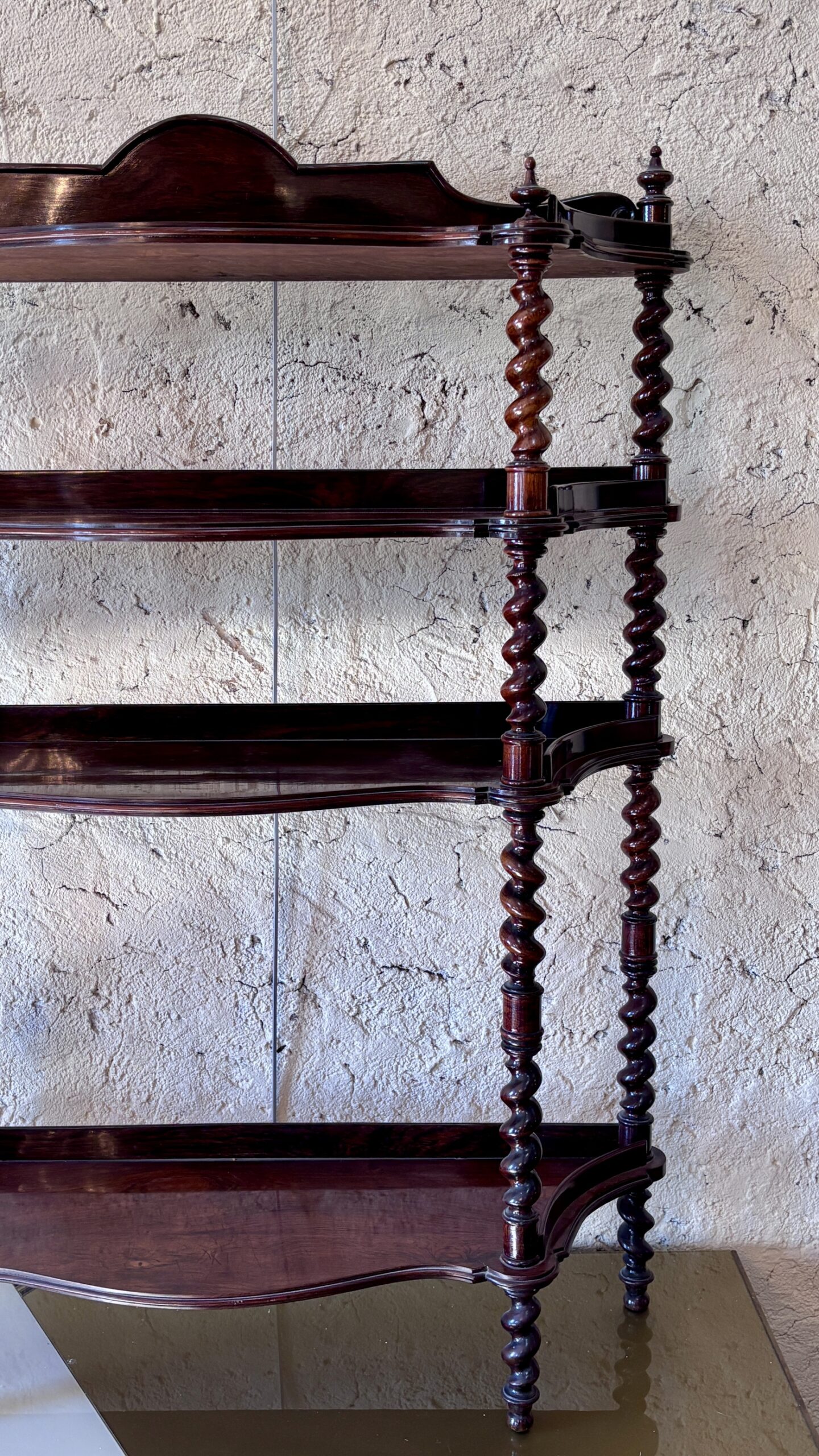 Napoleon III Rosewood Shelf Unit, 19th Century