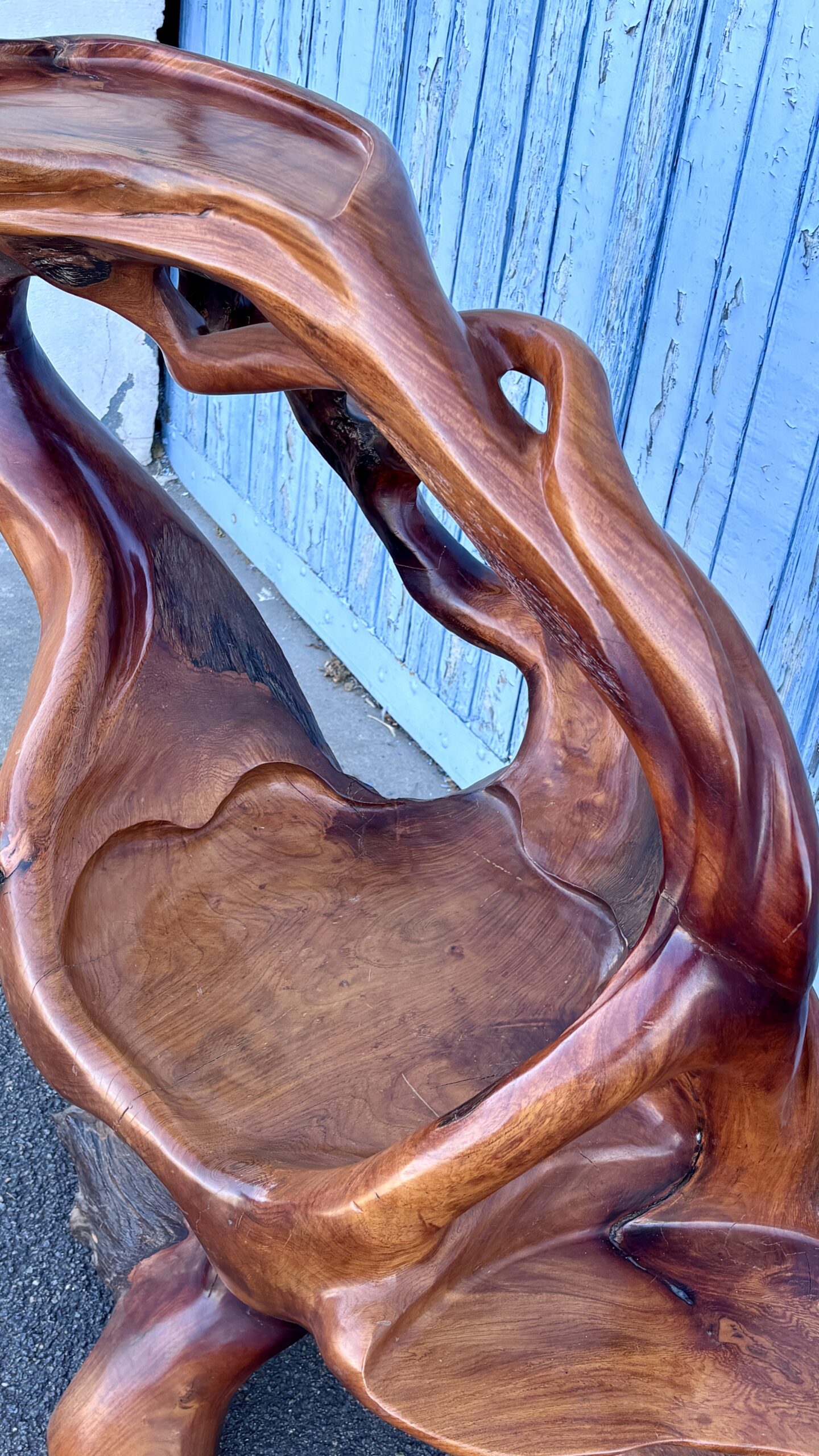 Sellette ou console racine, esthétique wabi sabi. Asie, XXe siècle