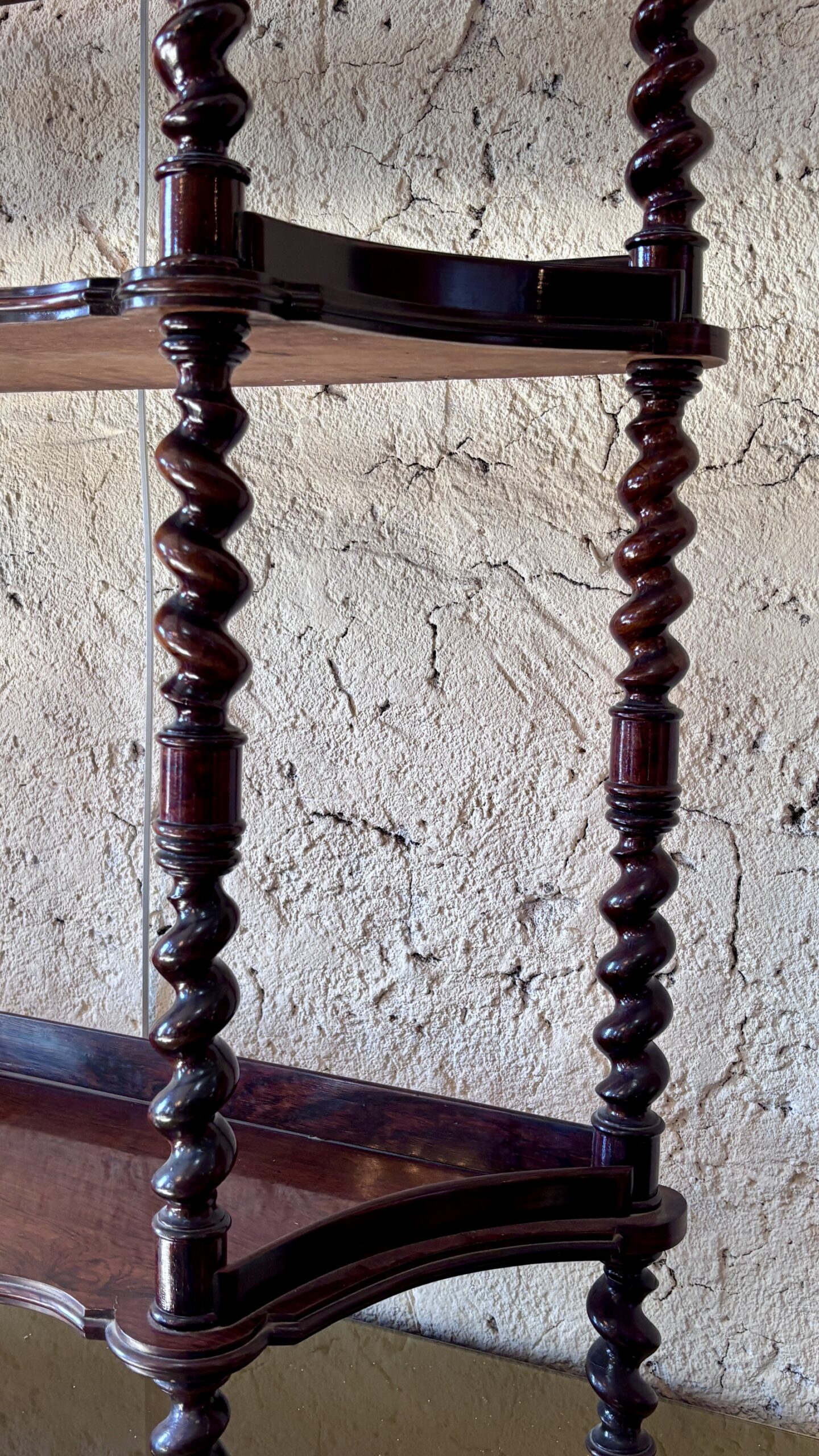 Napoleon III Rosewood Shelf Unit, 19th Century