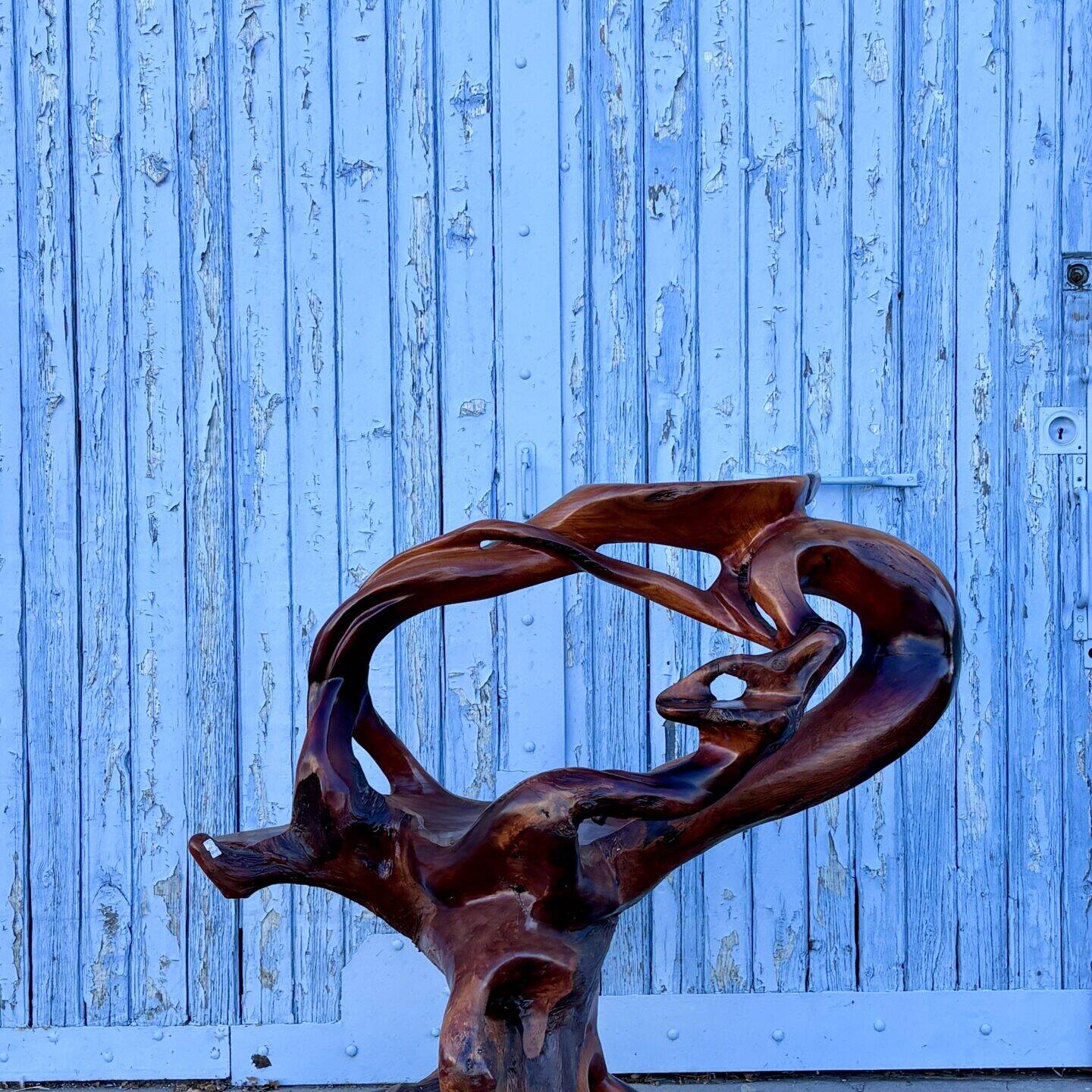 Sellette ou console racine, esthétique wabi sabi. Asie, XXe siècle